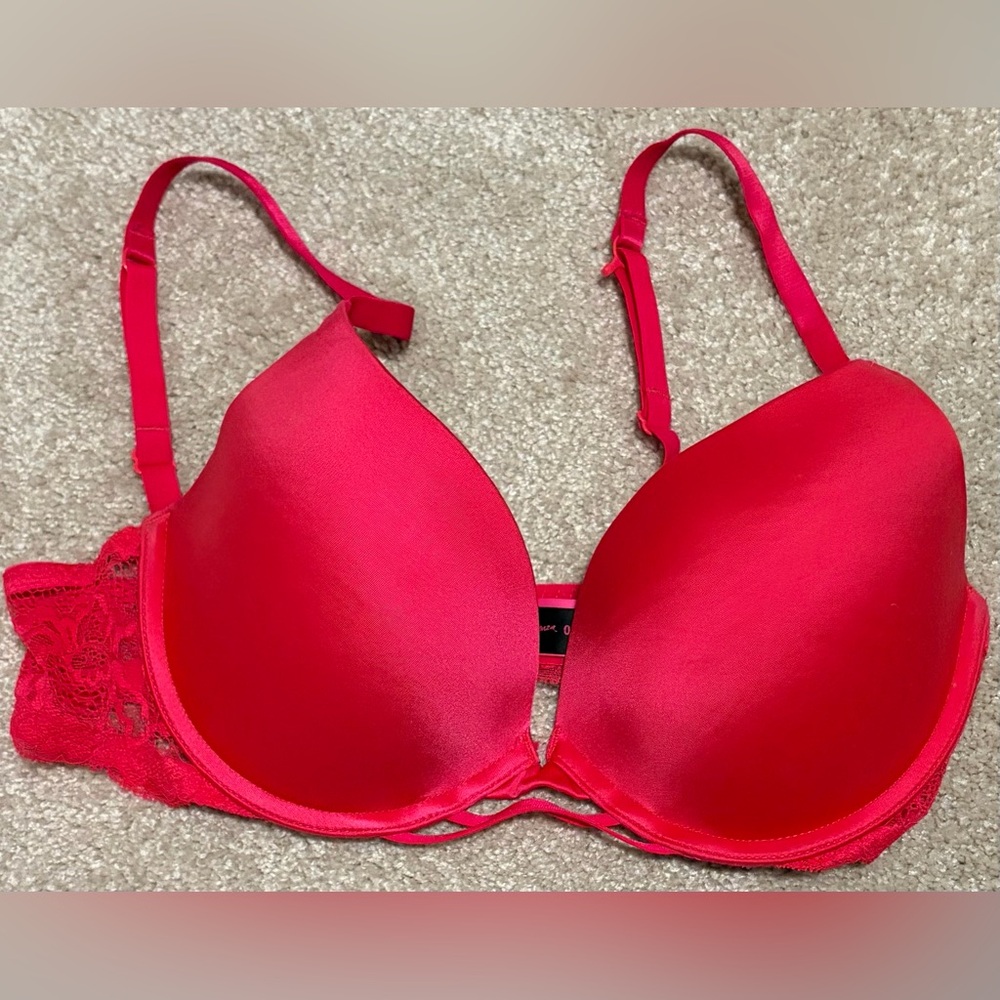 La SENZA Red Obsession Bra with Lace Side Wings
